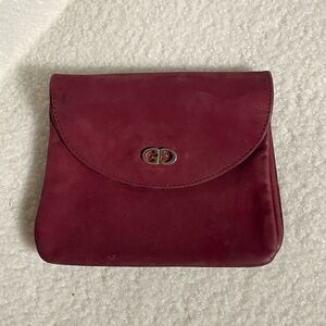 Vintage suede Gucci coin pouch